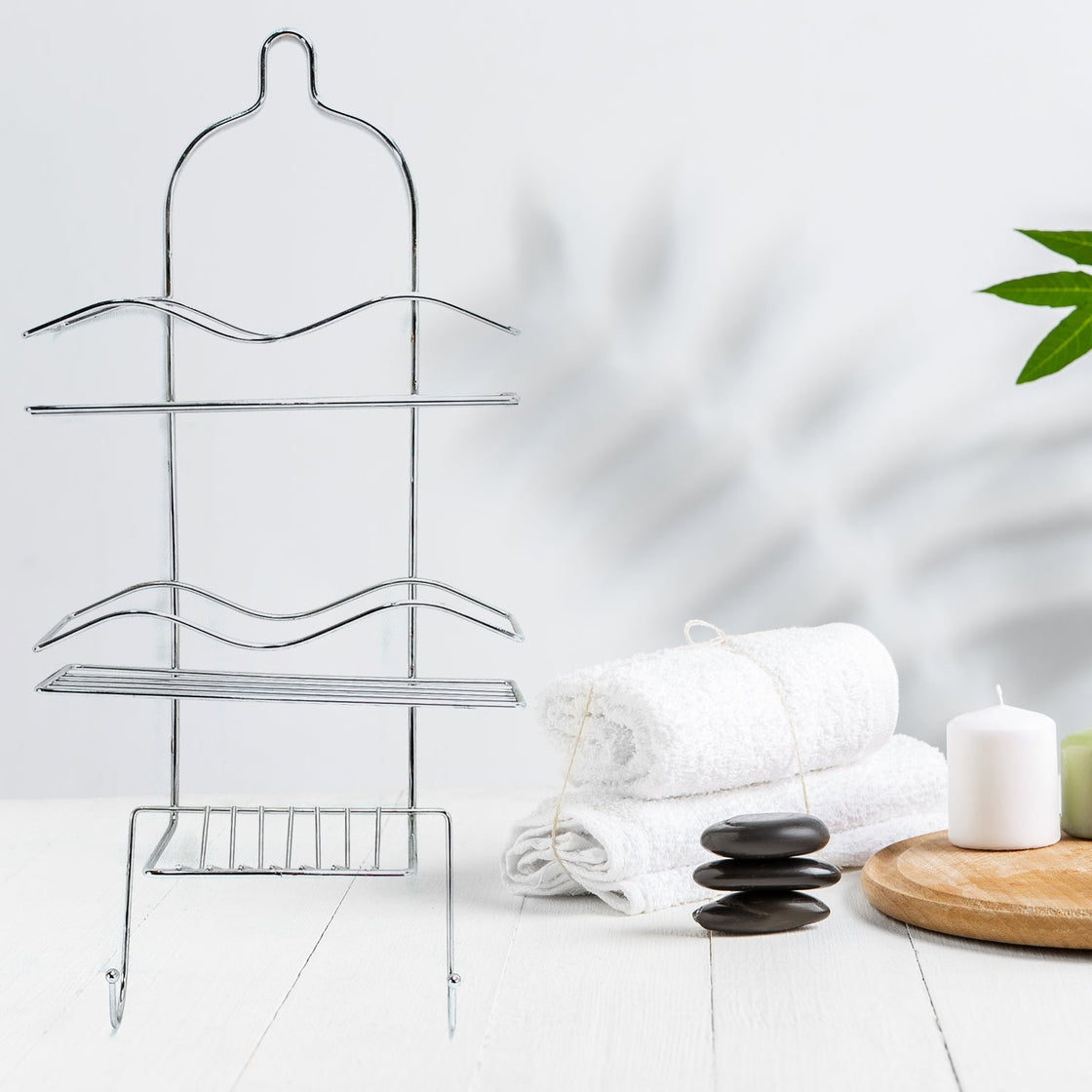 5257 Multipurpose Stainless Steel Bathroom Shelf and Rack / Shower